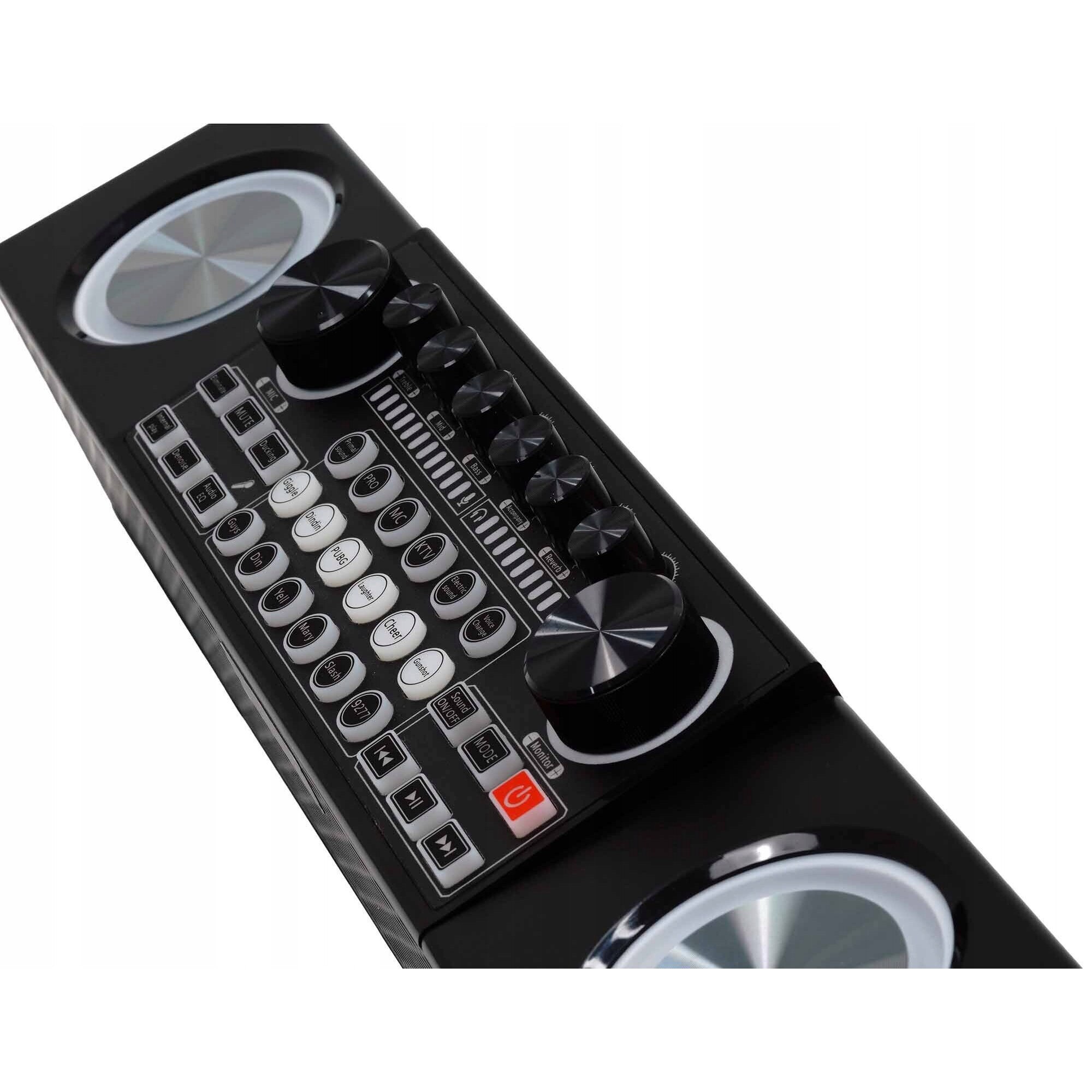 Set karaoke MusicMate MM-SC500 SonicEdge, 30W, Bluetooth, 2 microfoane, negru, 41x8x9cm