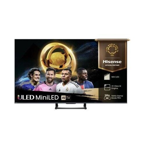Televizor Hisense 50" U7Q, 4K Ultra HD 3840x2160, ULED, FALD, Quantum Dot, 144Hz, IPS, HDR 10+, HLG, Dolby Vision IQ, Dolby Atmos, Smart TV, WiFi 5GHz, WiFi Direct, BT, Anyview Cast, 4xHDMI, 2xUSB, LAN, CI+, DVB-T2/C/S2, Negru 50U7Q