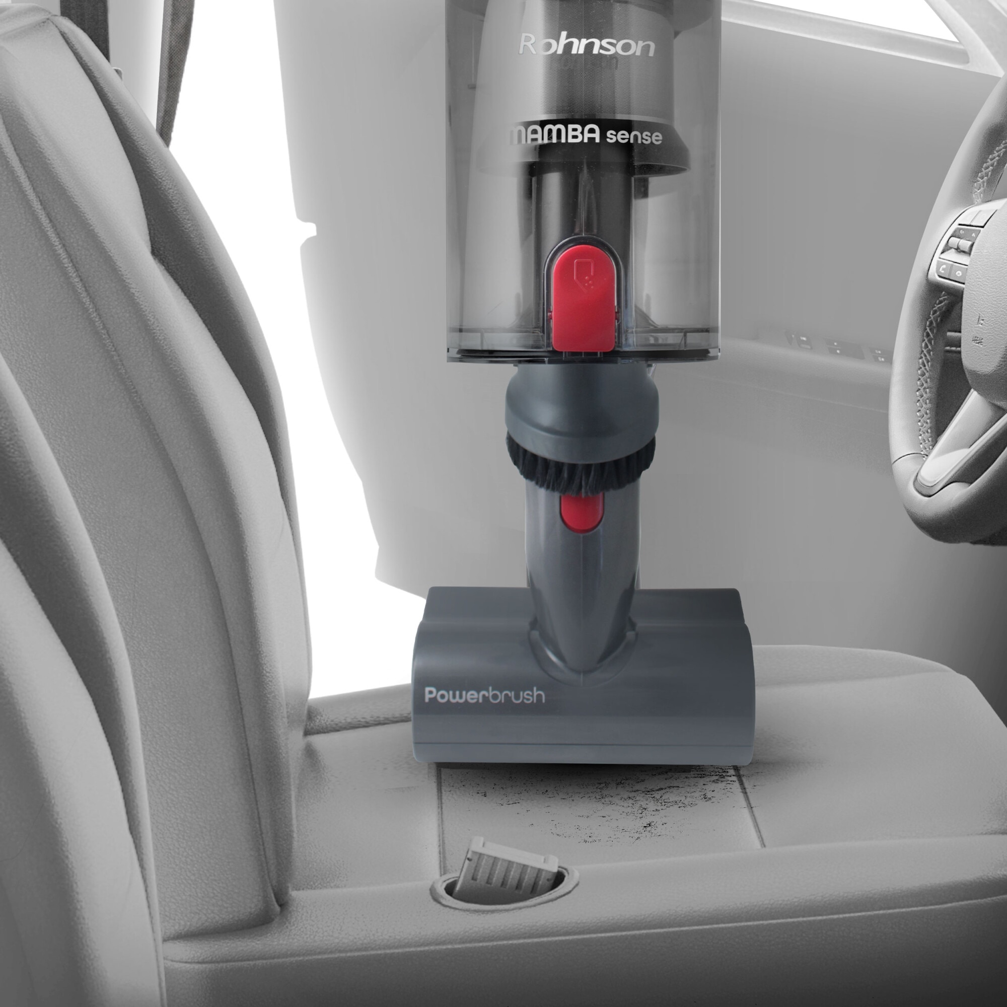 Aspirator vertical 2 in 1, Rohnson Mamba X Sense M15, 465 W, 28.8 V, 3000 mAh, cyclone, 35 kPa, autonomie 70 min