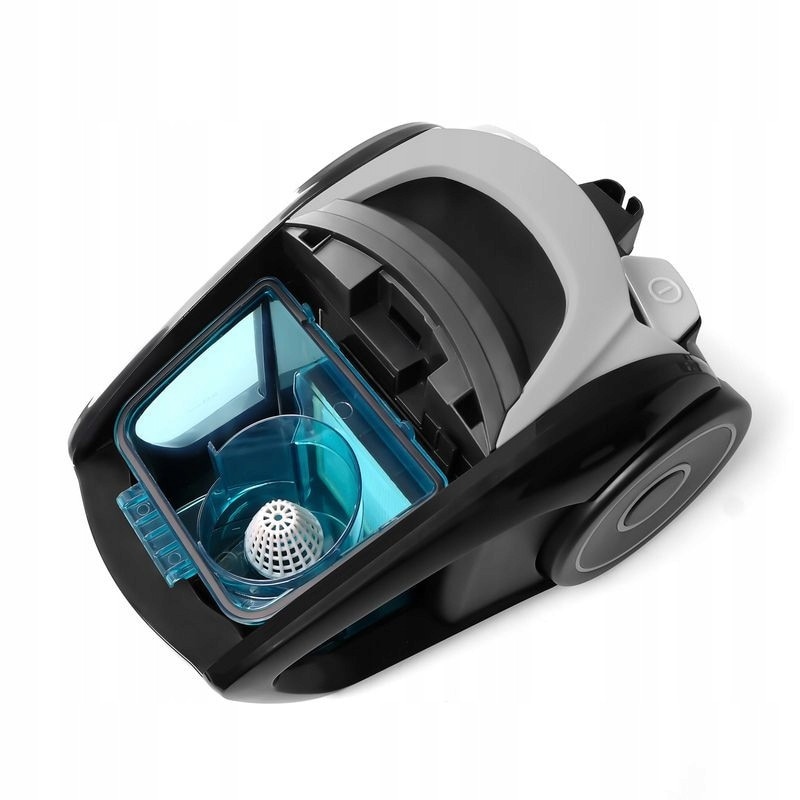Aspirator ciclonic fără sac IDEAL 700W, 1.5L, gri cu elemente albastre și negre, 4.86m cablu, 77cm tub telescopic