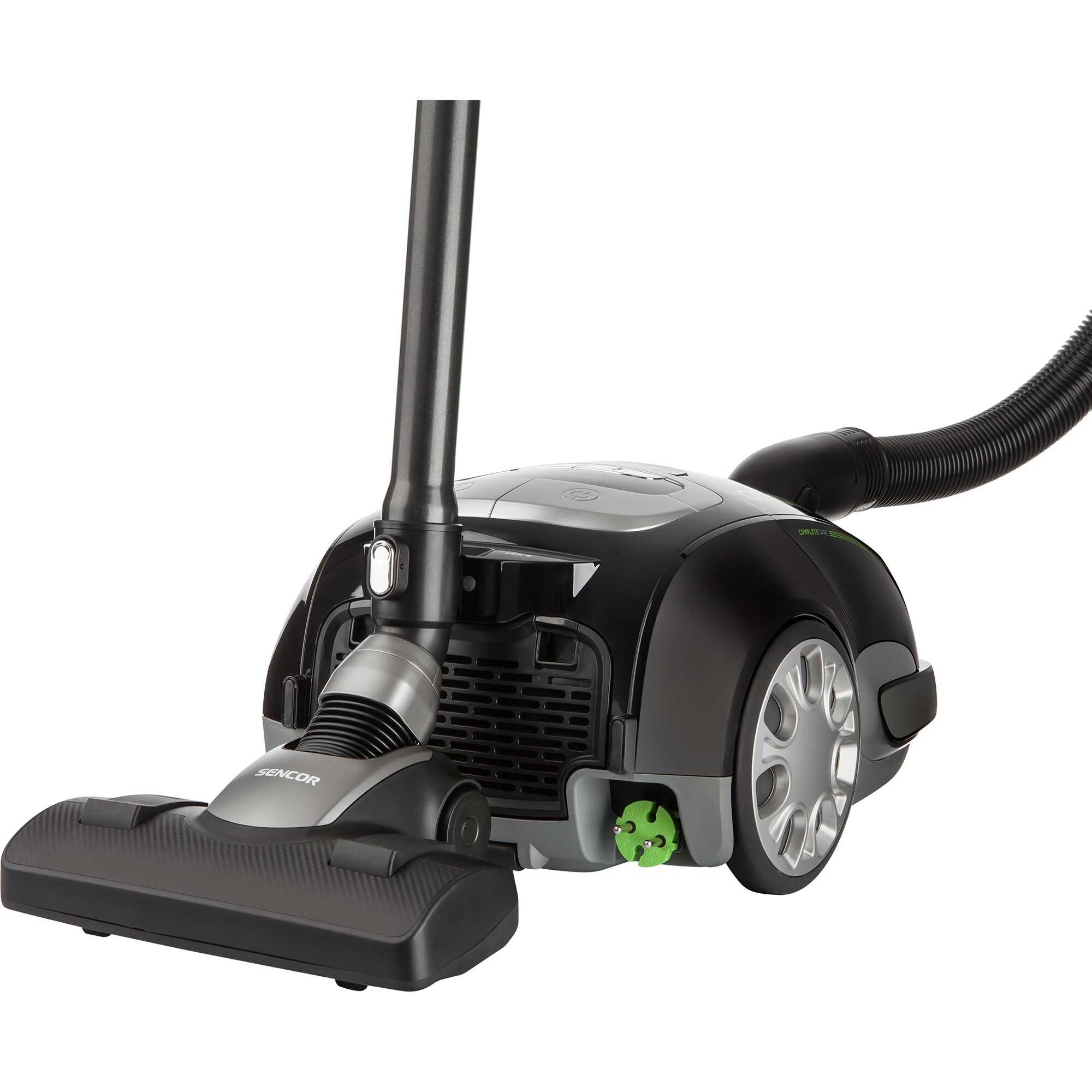 Aspirator cu sac Sencor SVC9000BK, tehnologie Extreme Silence, filtru HEPA H13 pentru aer curat, 4L, 800W, negru