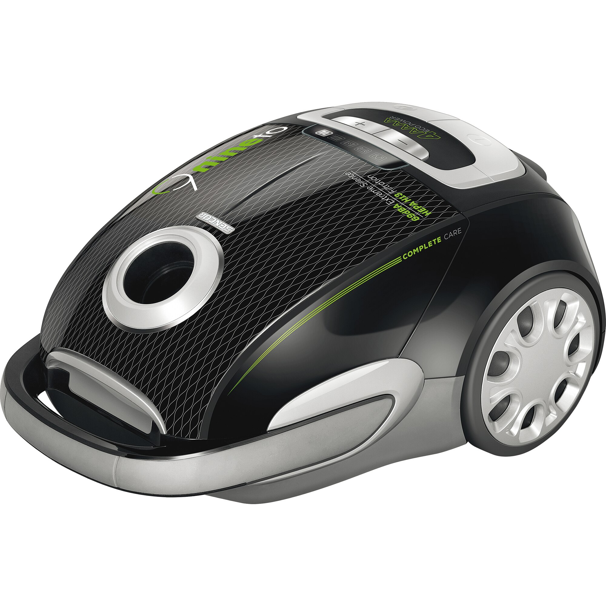 Aspirator cu sac Sencor SVC9000BK, tehnologie Extreme Silence, filtru HEPA H13 pentru aer curat, 4L, 800W, negru
