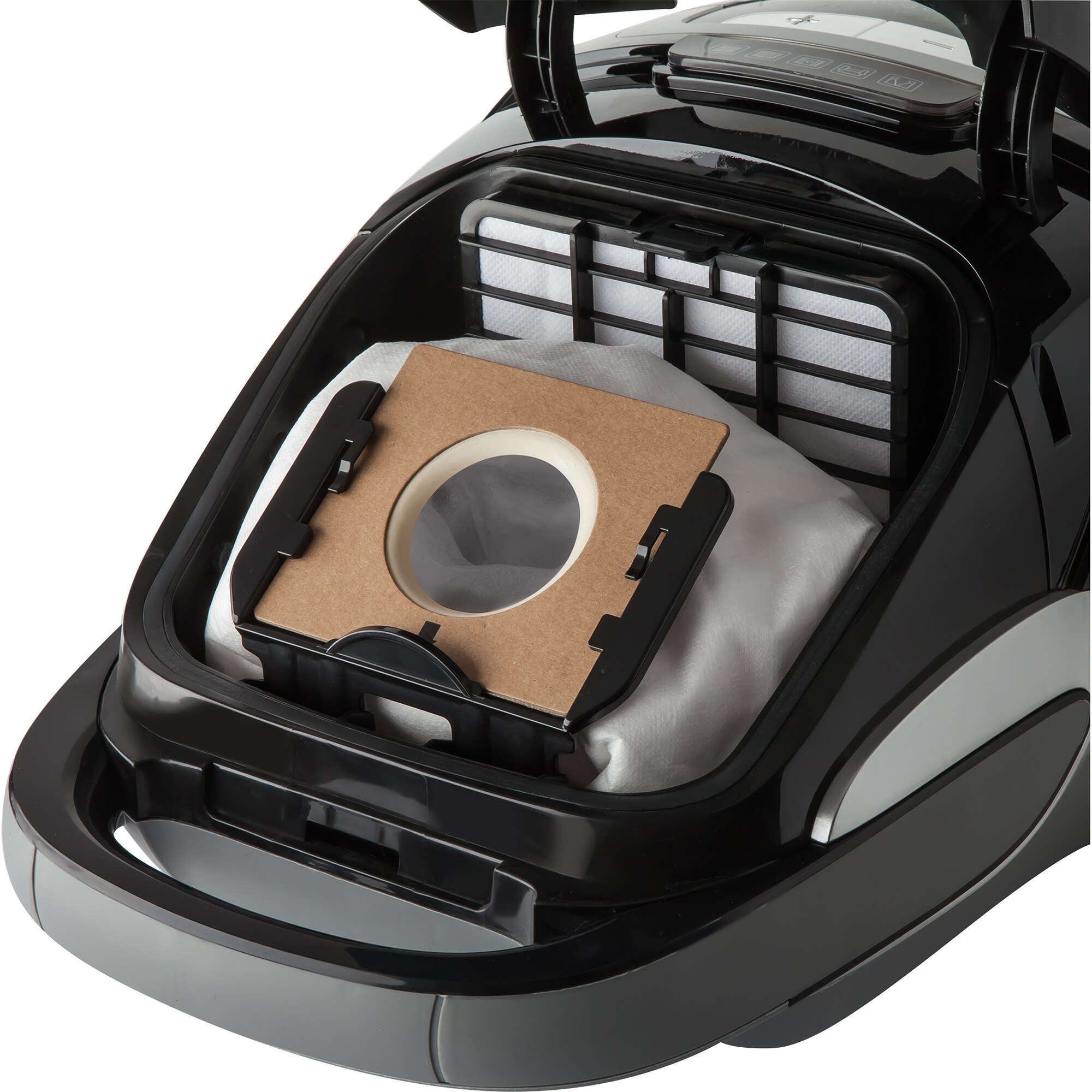 Aspirator cu sac Sencor SVC9000BK, tehnologie Extreme Silence, filtru HEPA H13 pentru aer curat, 4L, 800W, negru