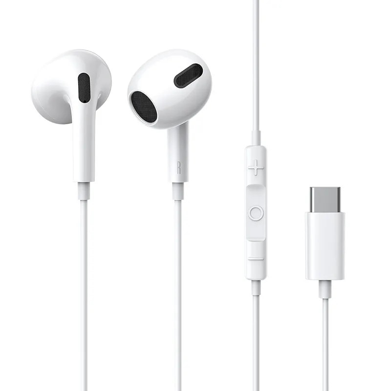 Casti In-Ear cu Microfon si Control Integrat, Conector Type-C, 1.3m – Sunet Hi-Fi, Compatibile Android & Huawei