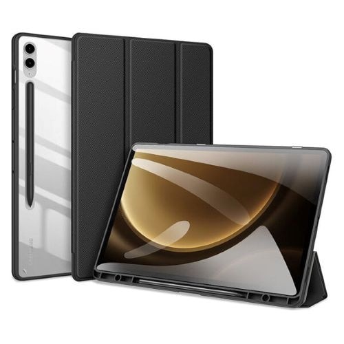 Husa Smart Cover compatibila cu Samsung Galaxy Tab S10 Lite/S10 FE 11inch, Slot Pen, Negru, TELGORBCS