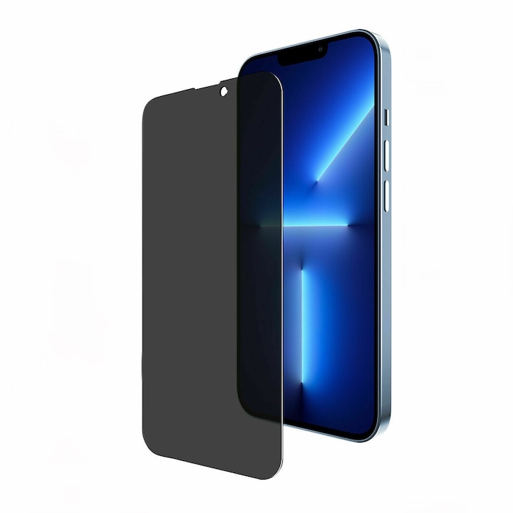 Folie de protectie Privacy Compatibila cu iPhone 16, Full Cover, 6D, Calitate Premium