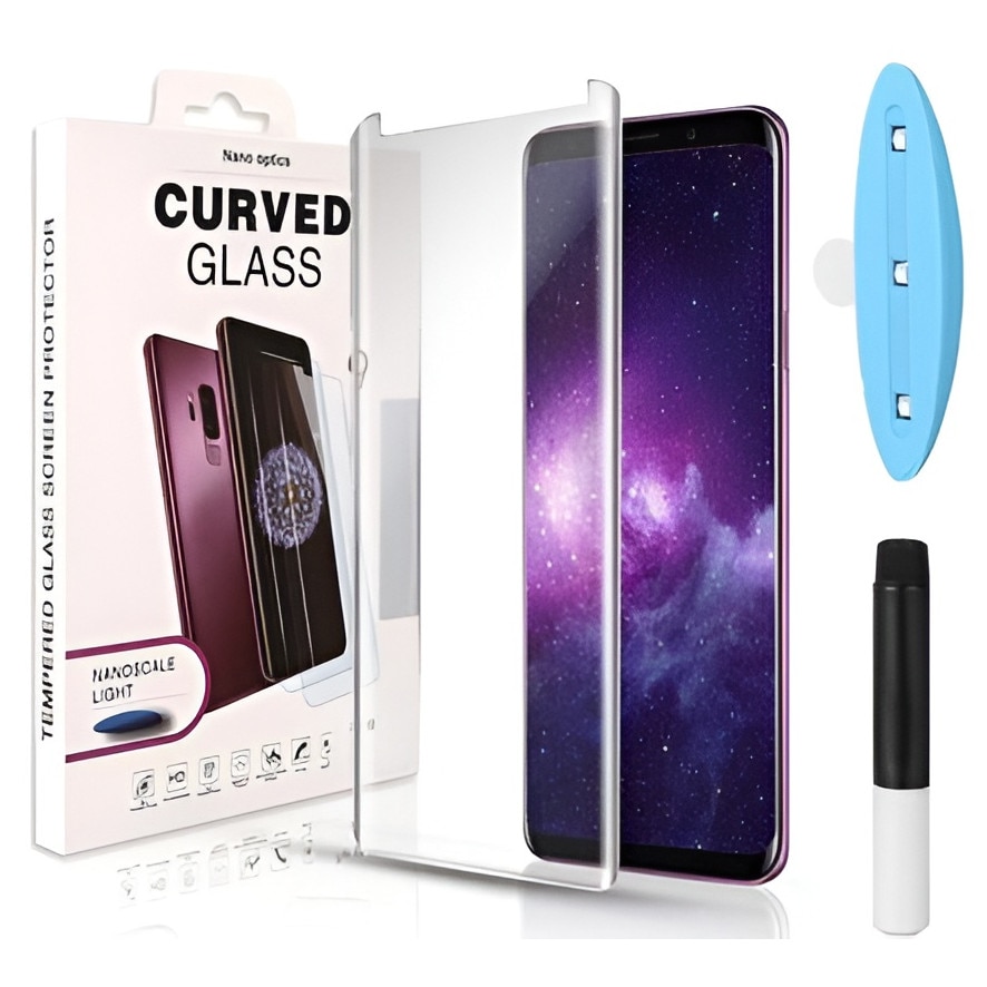 Folie protecție ecran gel UV ATB DESIGN pentru Samsung S23 Ultra, transparent, sticlă securizată