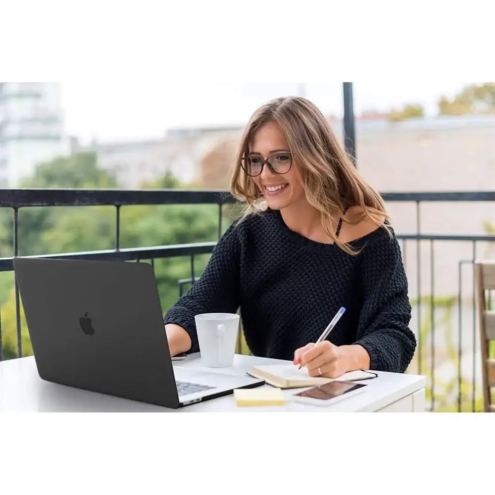 Carcasa Laptop Tech-protect Smartshell Compatibila Cu Macbook Air 13 Inch 2018-2020, Negru Matte