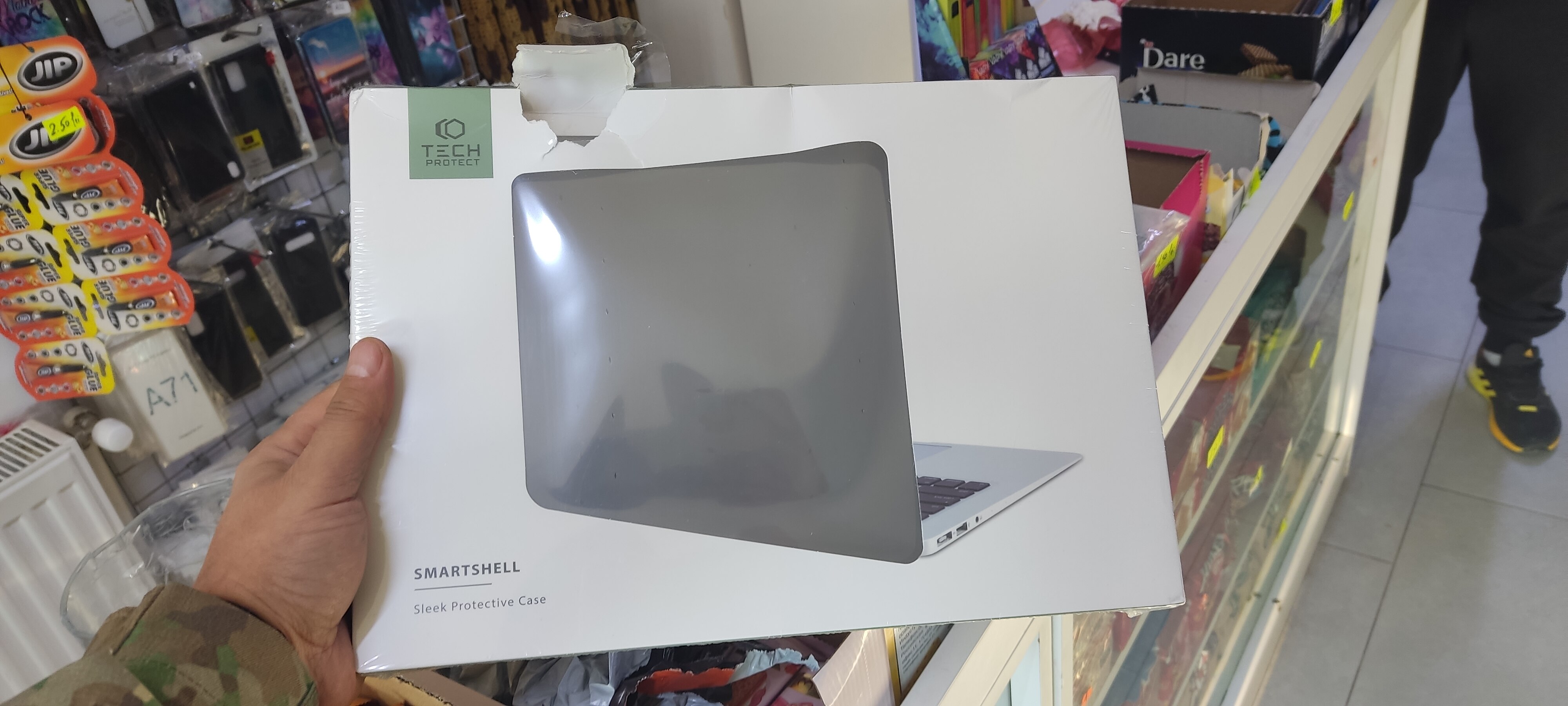 Carcasa Laptop Tech-protect Smartshell Compatibila Cu Macbook Air 13 Inch 2018-2020, Negru Matte
