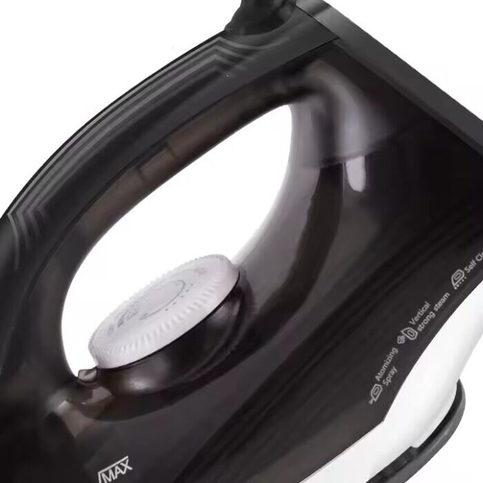 Fier de Calcat Electric cu Abur, 1400W, Talpa Ceramica Antiaderenta, 5 Trepte de Temperatura, Rezervor 240ml, Cablu Rotativ 360°, Design Compact