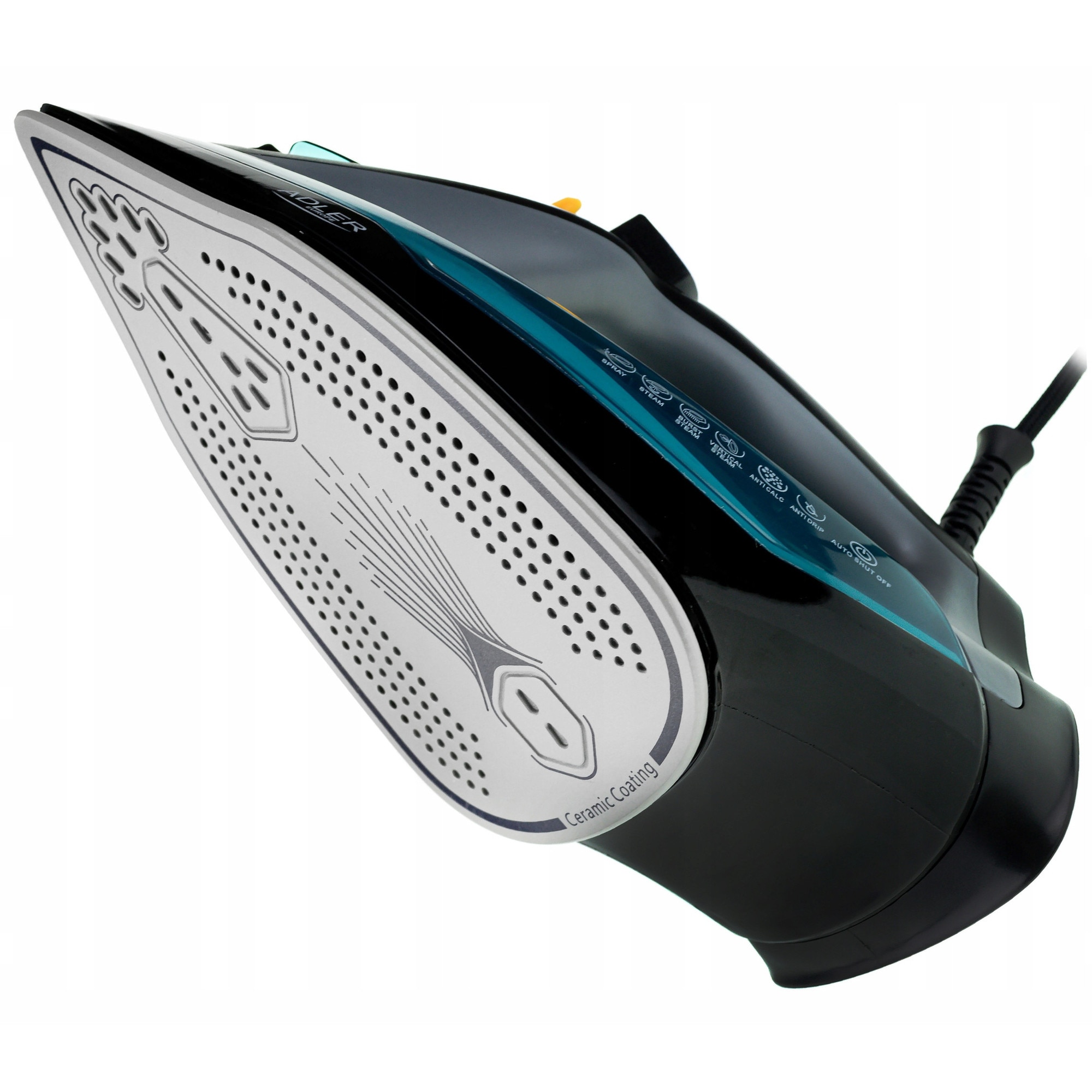 Fier de calcat cu abur Adler AD 5032, 3000W, ceramica, sistem auto-curatare, rezervor 350ml, 30x12x15cm
