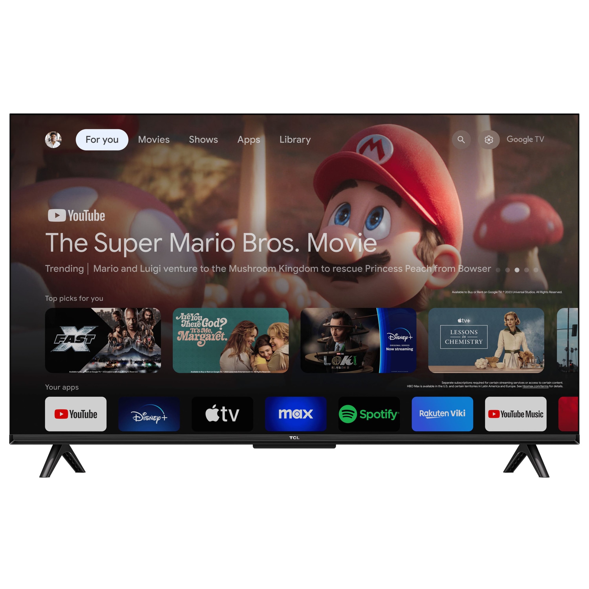 Televizor inteligent LED, TCL, 43V6B 43'', 4K UHD HDR Dolby Audio