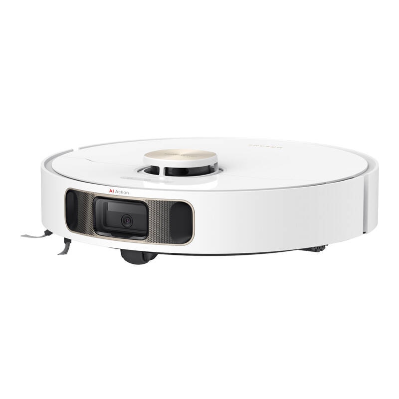 Robot de aspirare cu mop rotativ Dreame L10s Pro Ultra Heat, statie automata de golire 3.2l, 7000Pa, functie autocuratare mop la 58˚C, baterie 5200mAh, autonomie pana la 220 minute, alb