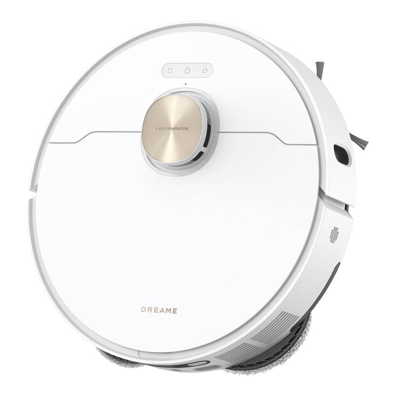 Robot de aspirare cu mop rotativ Dreame L10s Pro Ultra Heat, statie automata de golire 3.2l, 7000Pa, functie autocuratare mop la 58˚C, baterie 5200mAh, autonomie pana la 220 minute, alb