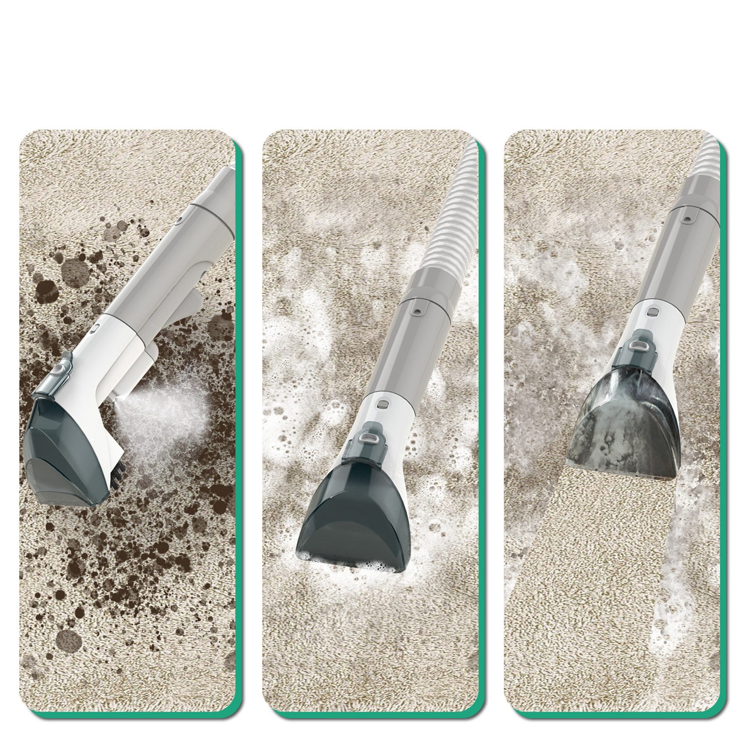 Aspirator cu spalare AKKEE Rowenta Clean, 450W, 600ml, Gri/Alb, 33x23x30cm