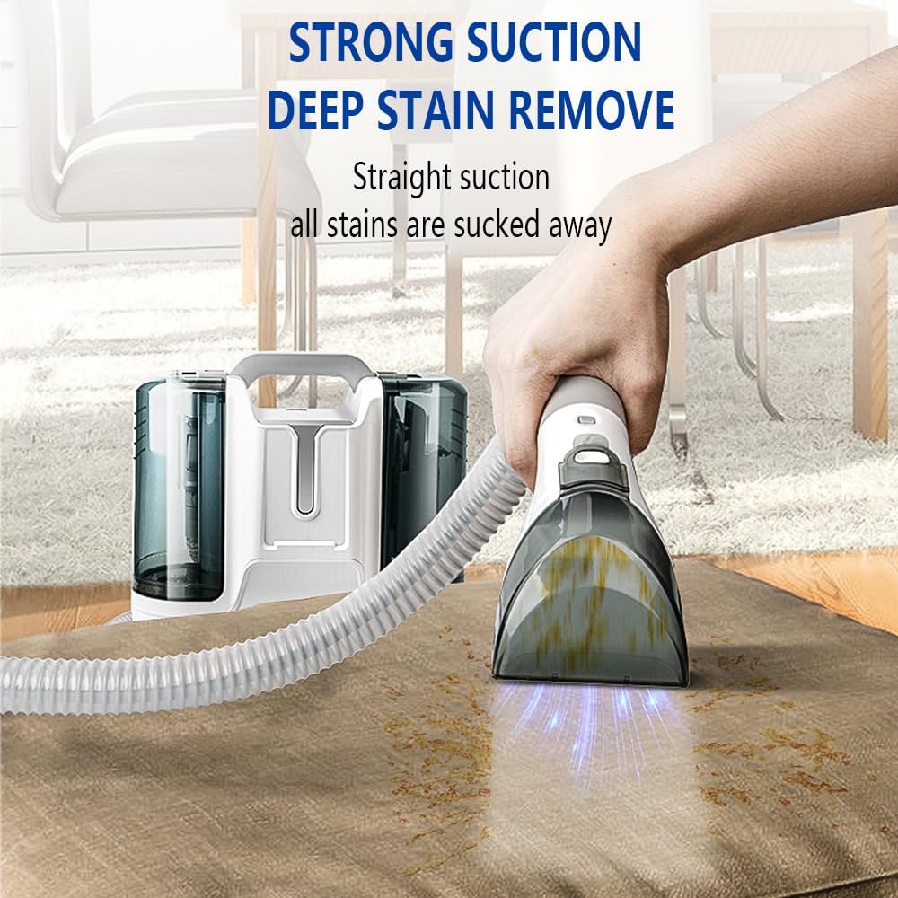 Aspirator cu spalare AKKEE Rowenta Clean, 450W, 600ml, Gri/Alb, 33x23x30cm