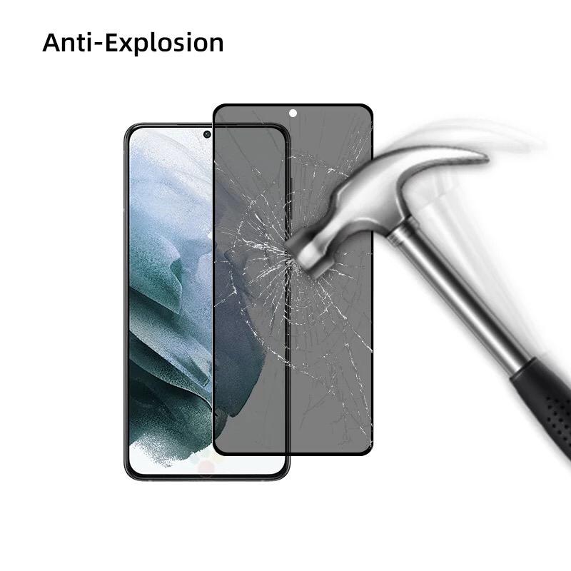 Folie Protectie Privacy Sticla securizata Mkpshield, compatibila Xiaomi Redmi note 12 Pro Plus, Full Glue, Ultra HD