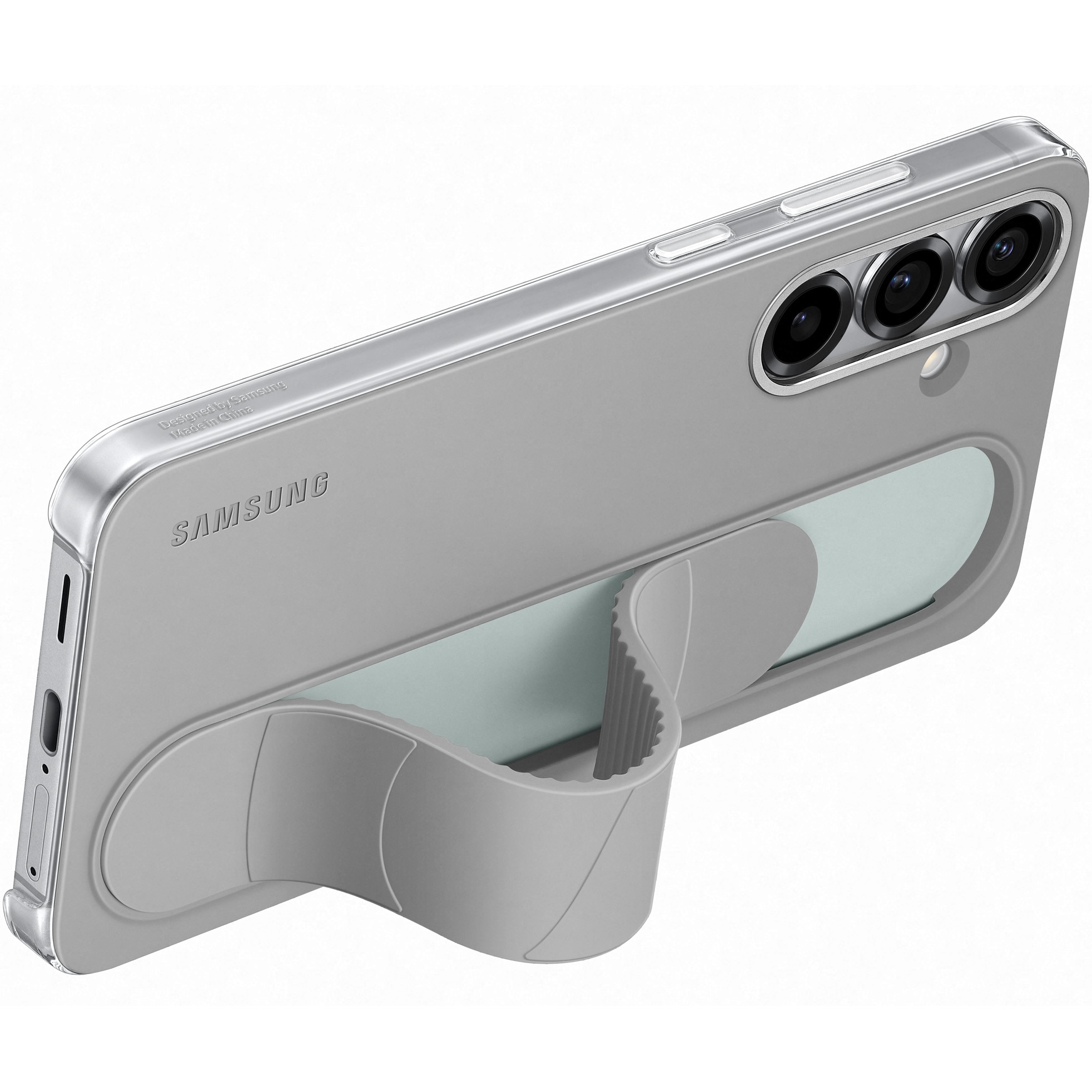 Husa de protectie Samsung Standing Grip Case pentru Galaxy S25+, Gray