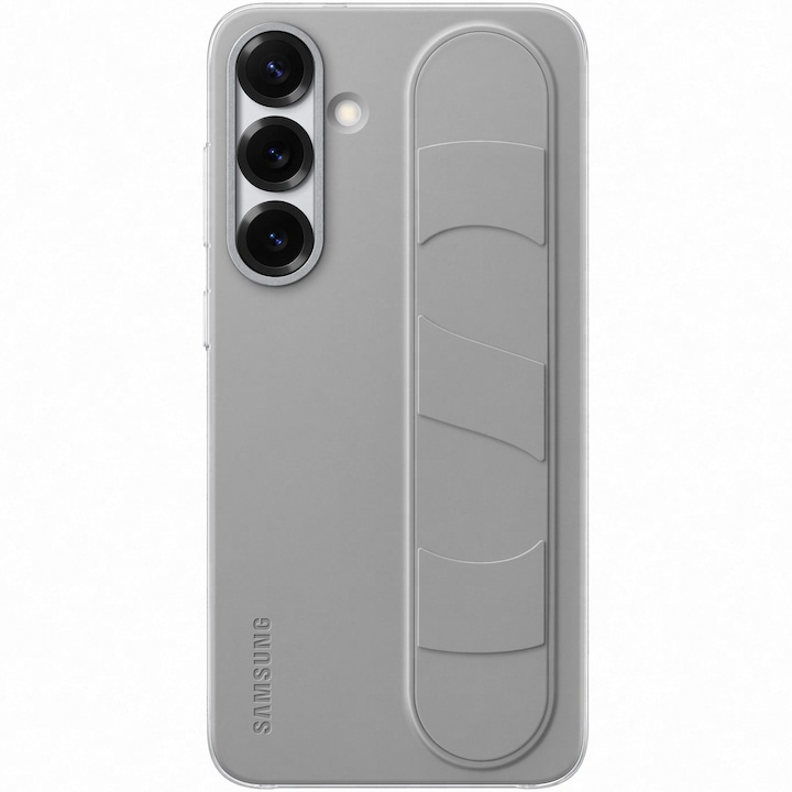 Husa de protectie Samsung Standing Grip Case pentru Galaxy S25+, Gray