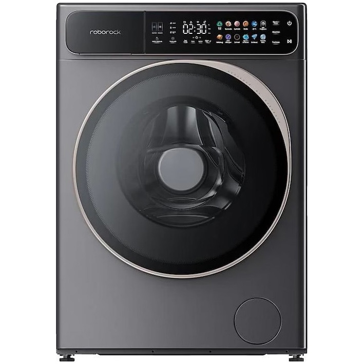 RESIGILAT: Masina de spalat rufe cu uscator Roborock ZEO ONE R600002, Spalare 10 kg, Uscare 6 kg, 1400 rpm, Wi-fi, Auto-dose, Fast dry, Touch control, 27 programe, clasa A, Antracit