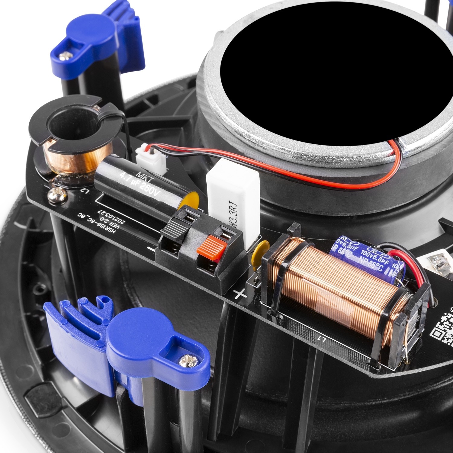 Difuzor incastrabil tavan, 2 cai, 30W RMS, 6.5", negru, Power Dynamics NCSS6B