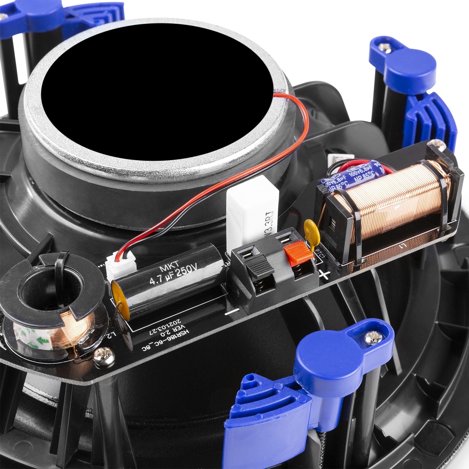 Difuzor incastrabil tavan, 2 cai, 30W RMS, 6.5", negru, Power Dynamics NCSS6B