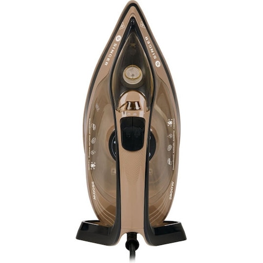 Fier de calcat cu abur Singer 2800W, talpa ceramica, debit de abur 30gr/min, negru, 280ml