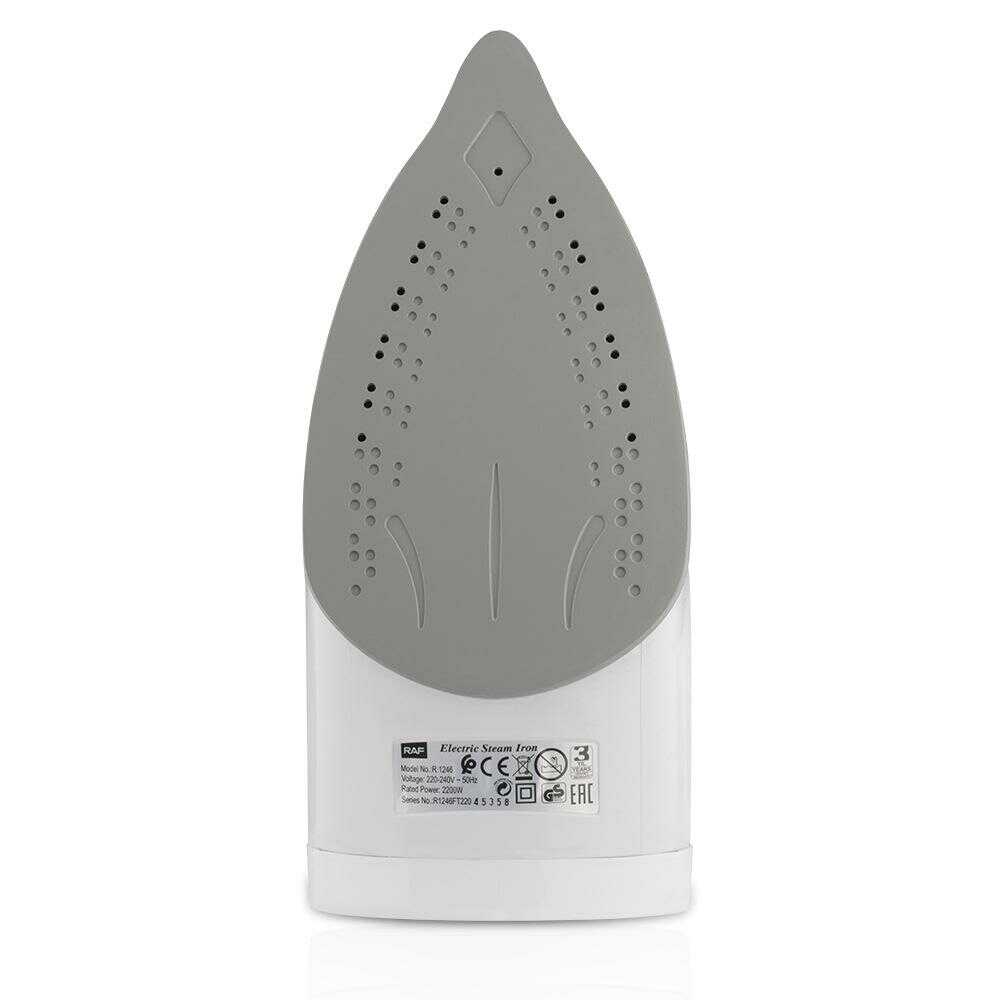 Fier de călcat cu aburi Raf R.1246B, cu termostat, rezervor de apă de 250 ml, 2200 W