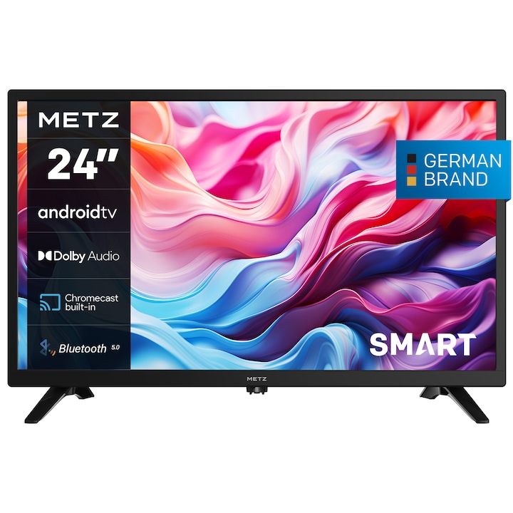 Televizor METZ LED 24MTC6020, 60 cm, Smart Android TV, HD, Class F (Model 2024)