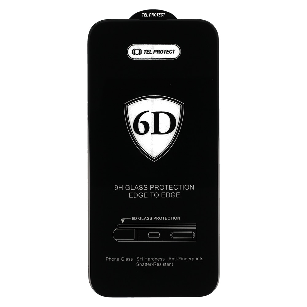 Folie de protectie pentru iPhone 16 Plus Full Glue Tempered Glass BLACK