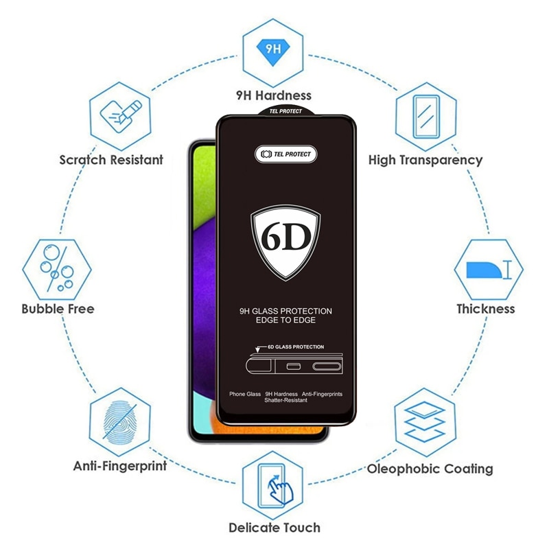 Folie de protectie pentru iPhone 16 Plus Full Glue Tempered Glass BLACK