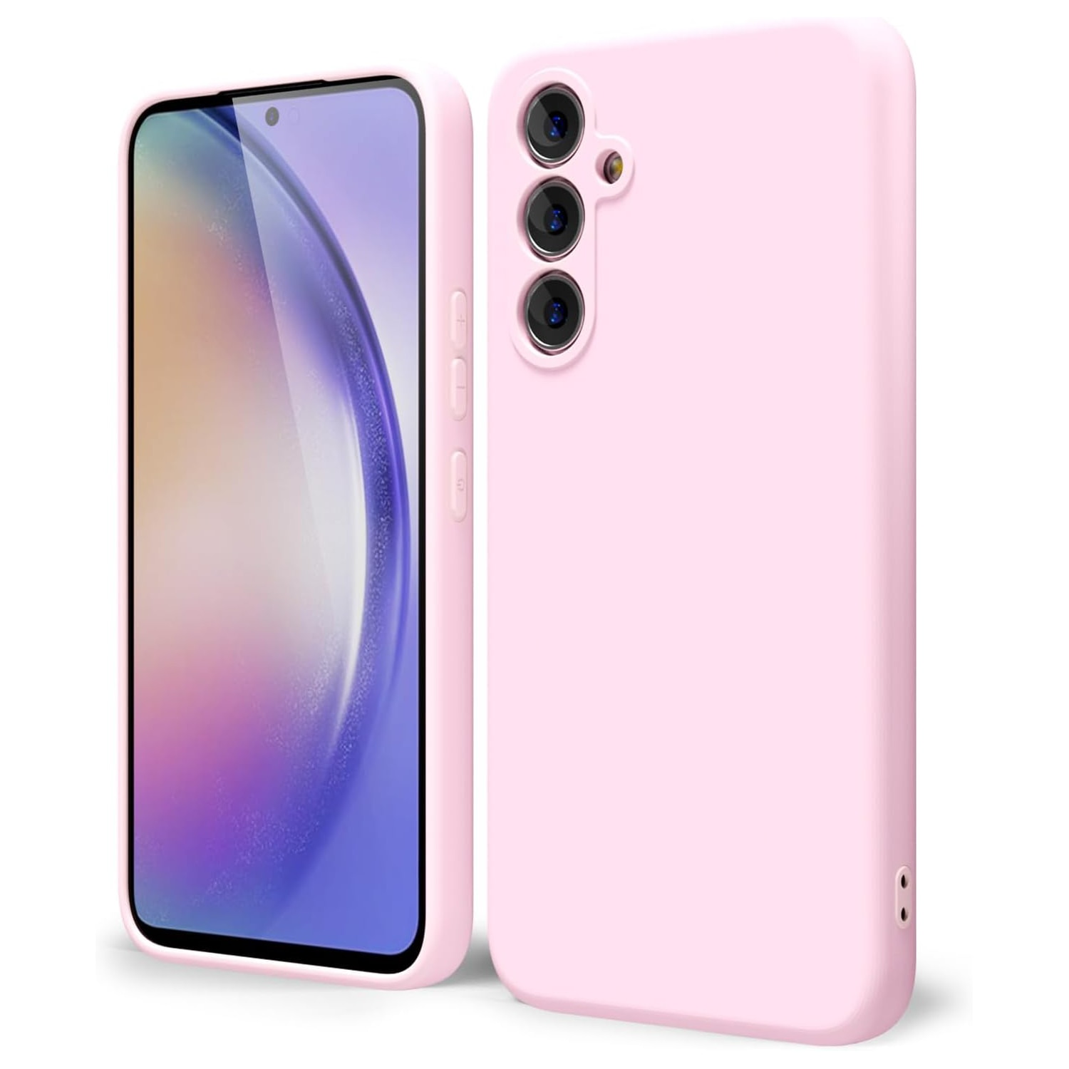 Husa pentru Samsung A35 5G Daden® Silicon Soft, Ultra Slim, Protectie sporita, Interior de microfibra, Roz