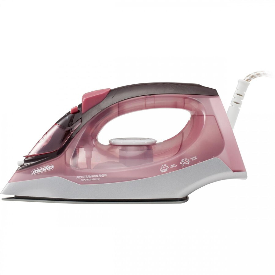 Fier de calcat Mesko MS5028, 2200 W, Roz/Negru