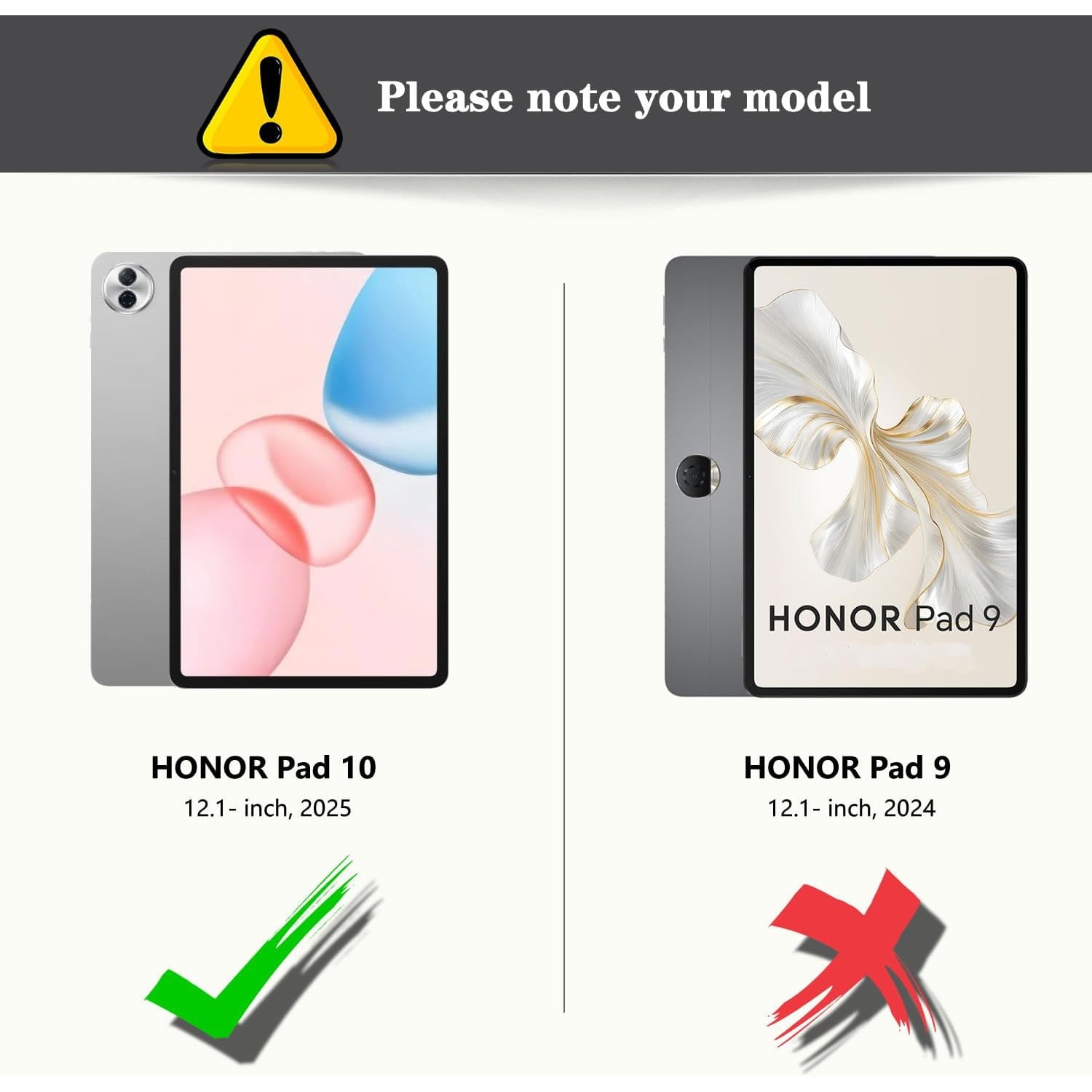 Husa tableta pentru Honor Pad10 12.1"(2025), Auto functie sleep/wake tip stand, Auriu rose