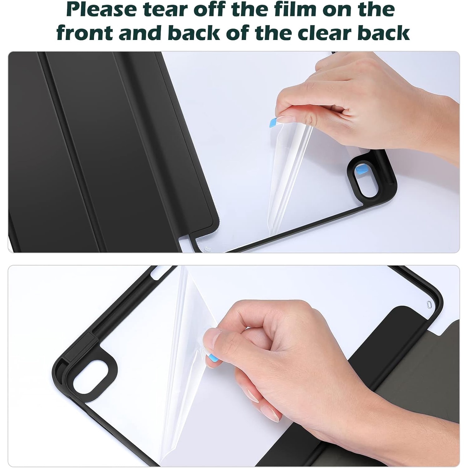Husa tableta, Compatibil cu iPad 10.9 inch 2022, Negru
