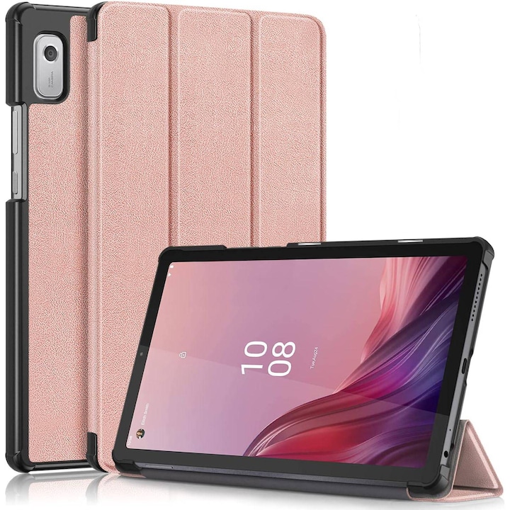 Husa Slim Sigloo, Smart Cover, Trifold, pentru tableta Lenovo Tab P11 / P11 Plus TB-J607/J606F, 11 inch, model Golden
