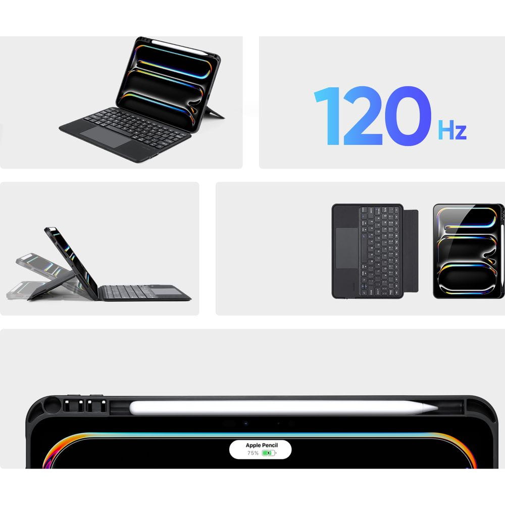 Husa Dux Ducis Bluetooth DK Series pentru iPad Pro 11 „5th gen 2024, negru