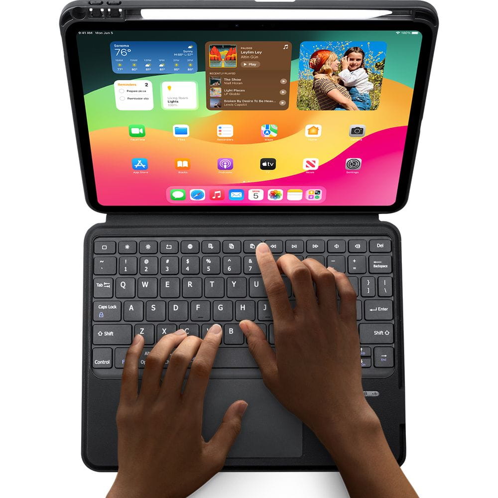 Husa Dux Ducis Bluetooth DK Series pentru iPad Pro 11 „5th gen 2024, negru