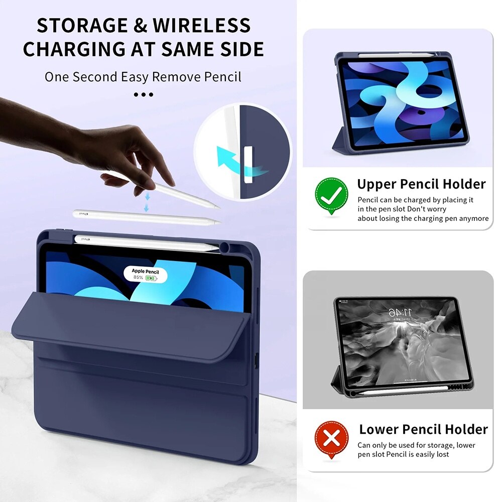 Husa pentru iPad Air 11 (2024) - Techsuit Flex Trifold - Black