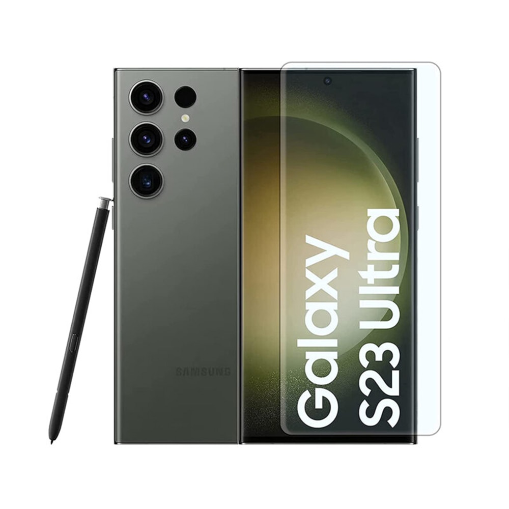 Folie ecran pentru Samsung Galaxy S23 Ultra din Sticla Securizata, Adeziv 3D UV, Protectie Completa cu Lipire pe Toata Suprafata, Protection Technology, Negru