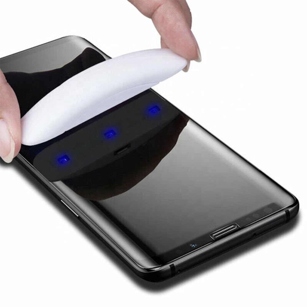 Folie ecran pentru Samsung Galaxy S23 Ultra din Sticla Securizata, Adeziv 3D UV, Protectie Completa cu Lipire pe Toata Suprafata, Protection Technology, Negru