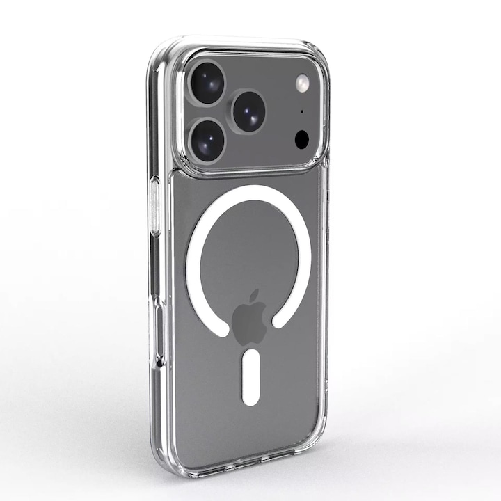Husa de protectie compatibila Apple iPhone 17, Alfkary magsafe, transparenta