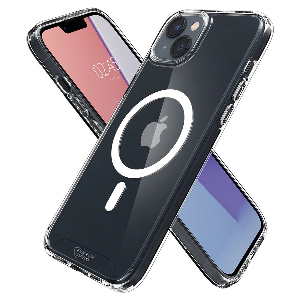 Husa de Protectie, Compatibila Apple iPhone 13, Doctor Shield Fantom, XEGRETS®MagSafe - Negru