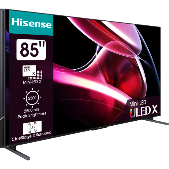 Televizor HISENSE Mini-LED ULED 85UXKQ, 216 cm, Smart, 4K Ultra HD, 144 Hz, Clasa F