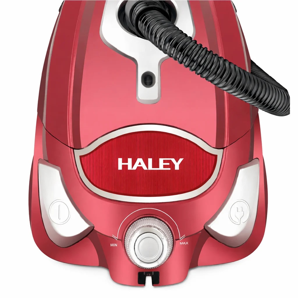 Aspirator HALEY HY-917 3000W, Fara Sac, Recipient 4L, Roșu Metalizat