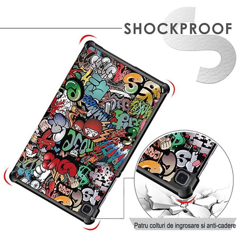 Husa protectie tableta, Compatibila cu Samsung Galaxy Tab A8 10.5", Multicolor