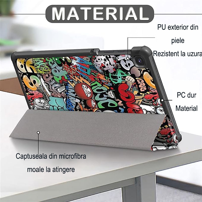 Husa protectie tableta, Compatibila cu Samsung Galaxy Tab A8 10.5", Multicolor