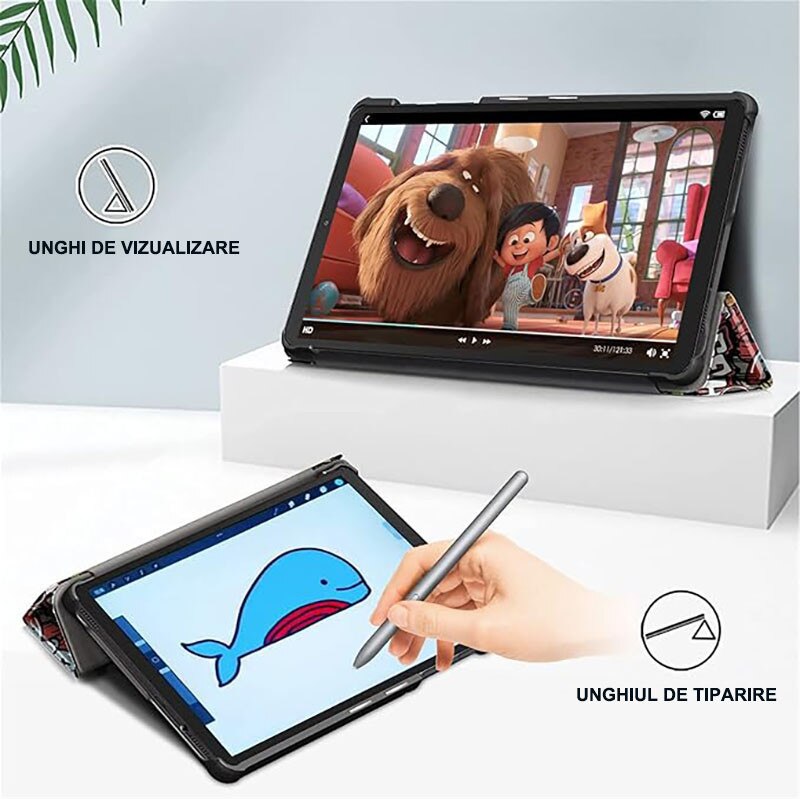 Husa protectie tableta, Compatibila cu Samsung Galaxy Tab A8 10.5", Multicolor