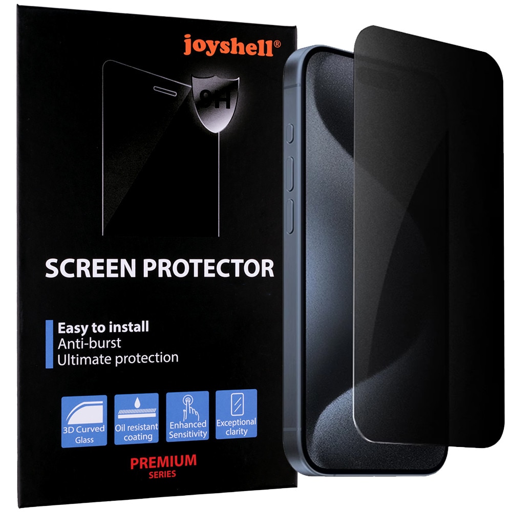 Folie protectie pentru iPhone 17 Air, Joyshell, Sticla Profesionala Ecran 3D, Full Cover, Full Glue, Model Privacy, Anti Zgarieturi, Anti Socuri, Ultra Rezistenta