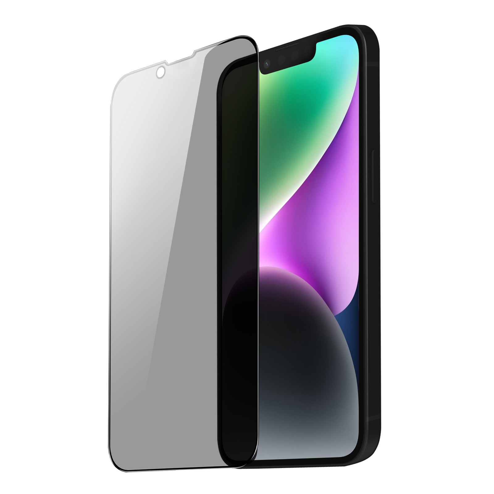 Folie ecran, Sticla, Pentru Iphone 15, Negru